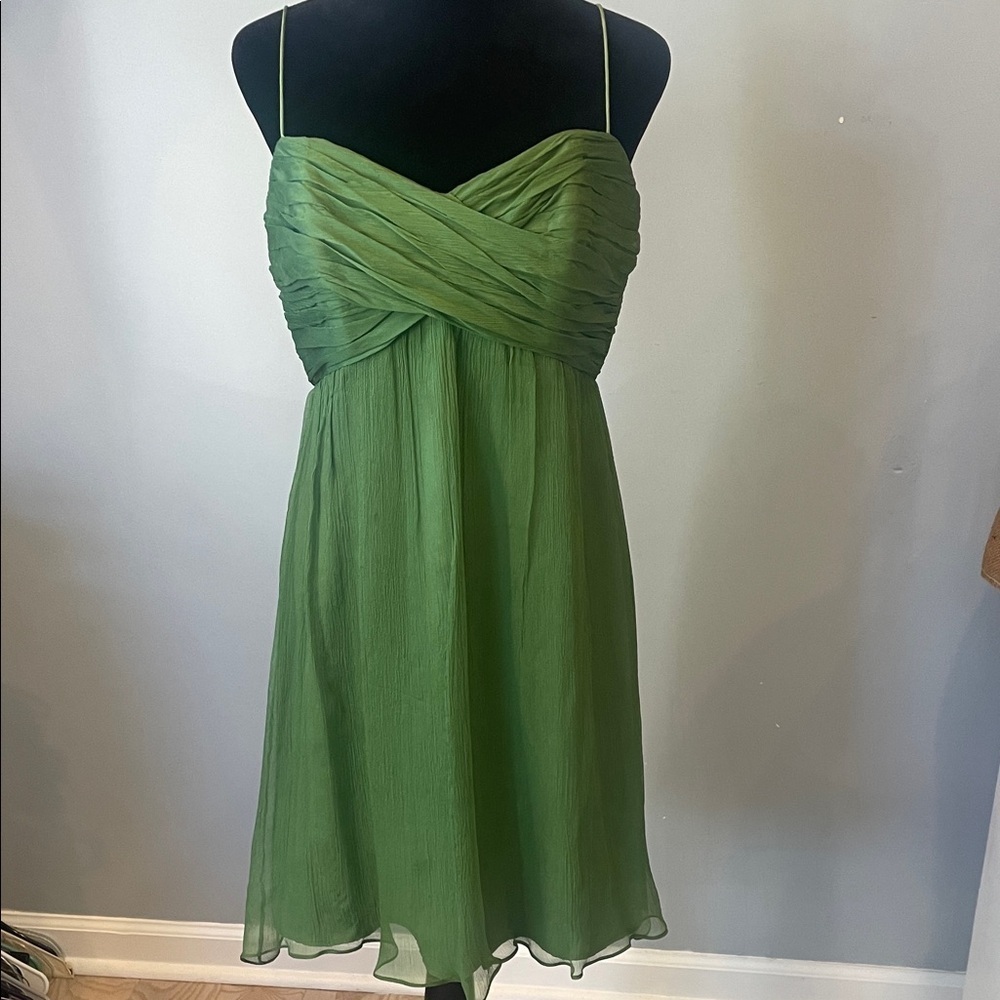 Olive  Green formal party Dress size 10 like new
